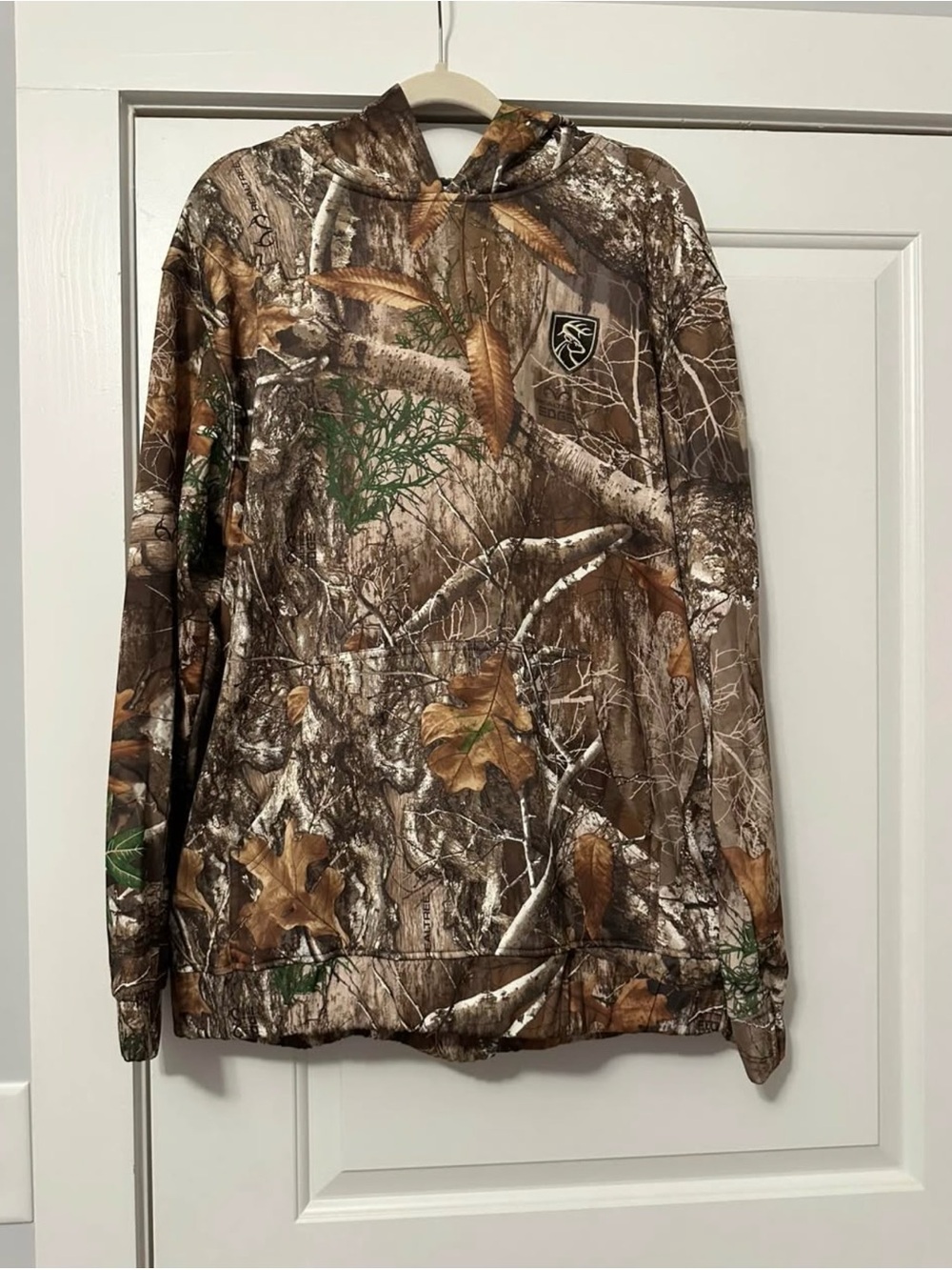 Drake Men's Camo Hooded Sweatshirt - Brown, Green
